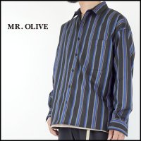 MR.OLIVE（ミスターオリーブ）<br>CLASSIC STRIPE RELAX SHIRT（クラシックストライプリラックスシャツ）