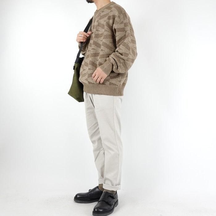 MR.OLIVE（ミスターオリーブ）7G GEOMETRIC JACQUARD RELAX