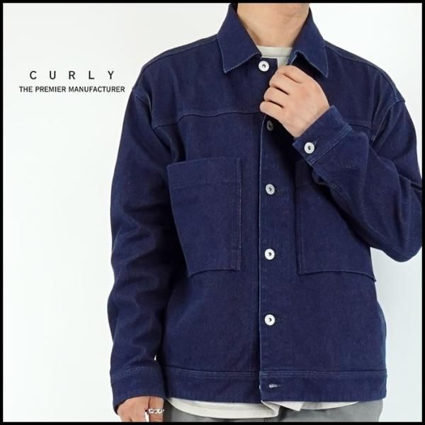 CURLY/カーリー DENIM TRUCKER JACKET-one washed/デニム CURLY/カーリー DENIM TRUCKER JACKET-one washed/デニム