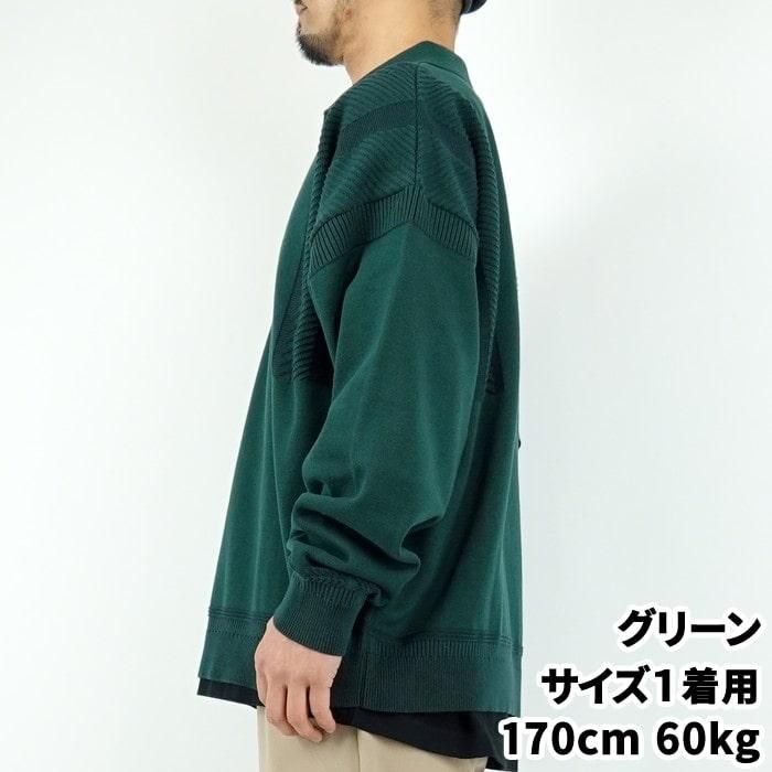美品⭐︎YASHIKI Shunrin Skipper Knit ヤシキ　ニット YASHIKI/ヤシキ Shunrin Skipper Knit/春霖スキッパーニットの