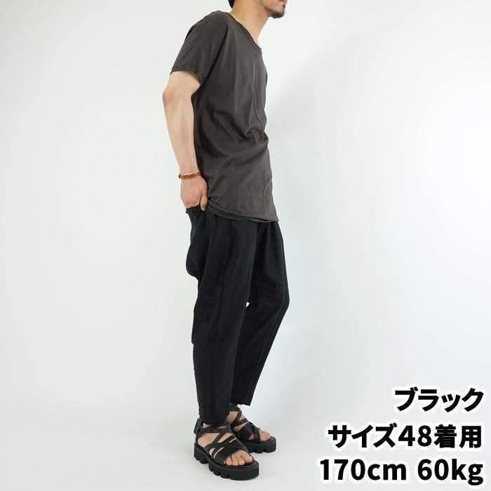 ★ Wir Lineal リネアル★リネンサルエルパンツ★ Wir Lineal/リネアル Guckloch/リネンレーヨンエラスタン