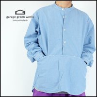garage green works/졼꡼<br>FLOWER POCKET DUNGAREE SHIRT/եݥåȥ󥬥꡼