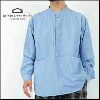 garage green works/졼꡼<br>FLOWER POCKET DUNGAREE SHIRT/եݥåȥ󥬥꡼