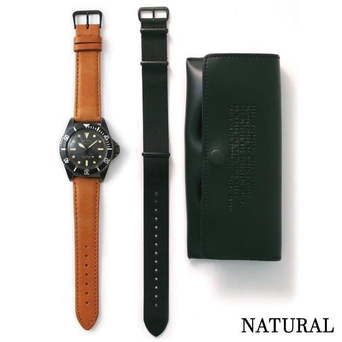 VAGUE WATCH CO. ヴァーグウォッチコー 革ベルト黒 VAGUE WATCH CO./ヴァーグウォッチカンパニー BLK SUB with