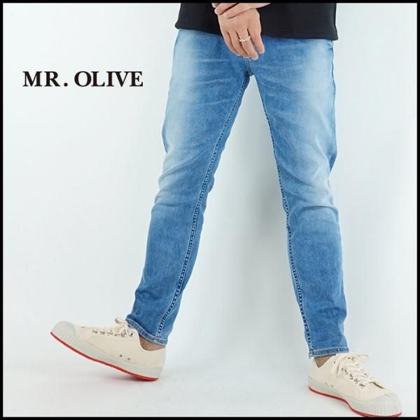 MR. OLIVE スーパーストレッチデニム　M MR.OLIVE/ミスターオリーブ SUPER STRETCH DENIM USED WASH SLIM