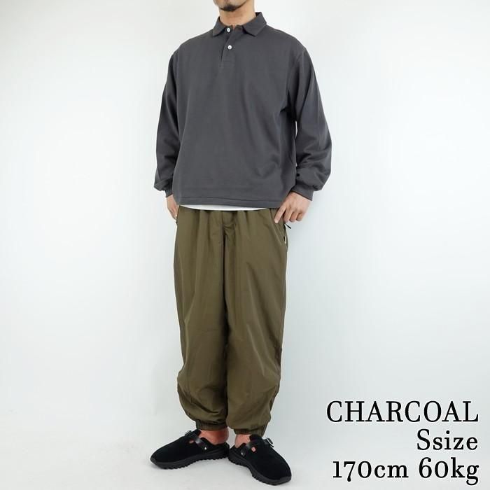 SANDINISTA/サンディニスタ GIZA Cotton Polo L-S Shirt/ギザ