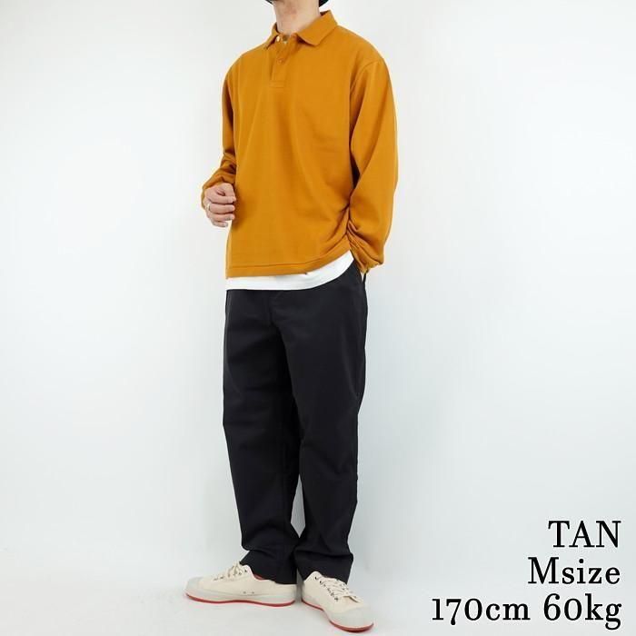 SANDINISTA/サンディニスタ GIZA Cotton Polo L-S Shirt/ギザ