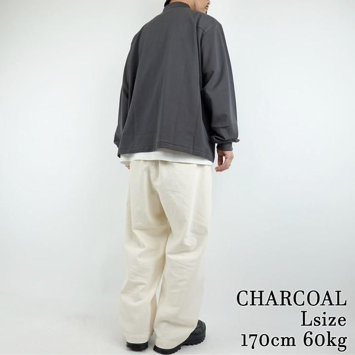 SANDINISTA/サンディニスタ GIZA Cotton Polo L-S Shirt/ギザコットン