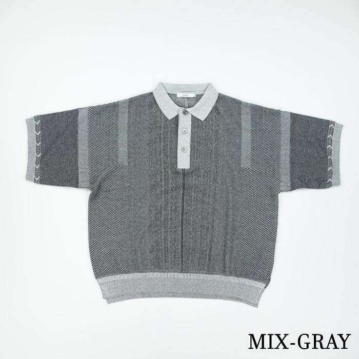 25SS YASHIKI ヤシキ Umiiro Knit Polo ポロシャツ