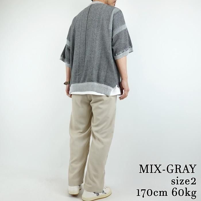 Yasuiki 25SS Umiiro ニットポロ BLUE サイズ1 185232667_o9.jpg?