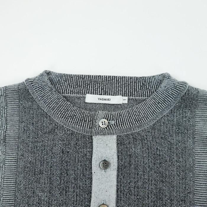 YASHIKI Tシャツ カットソー ヘンリーネック ニット ヤシキの