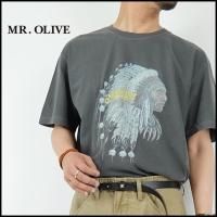 MR.OLIVE/ߥ꡼<br>INDIAN MOTORCYCLE COLLABORATION USED PRINT T-SHIRT/ǥ⡼륳ܥ桼T