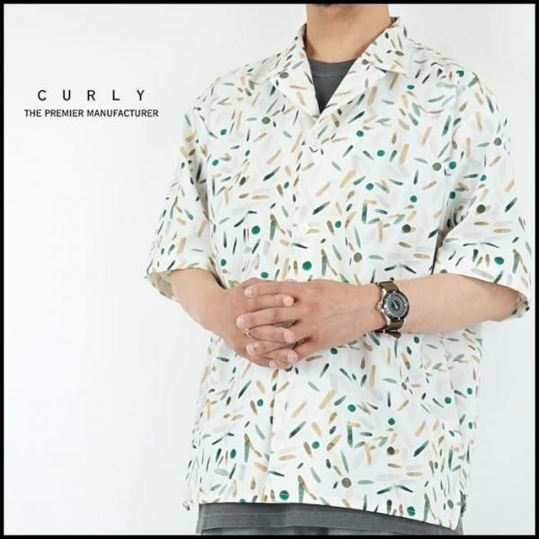 【CURLY＆Co.】TricotPrint OpenCollar Shirt 8a3fecbf269f4b35d7b19749b262d9