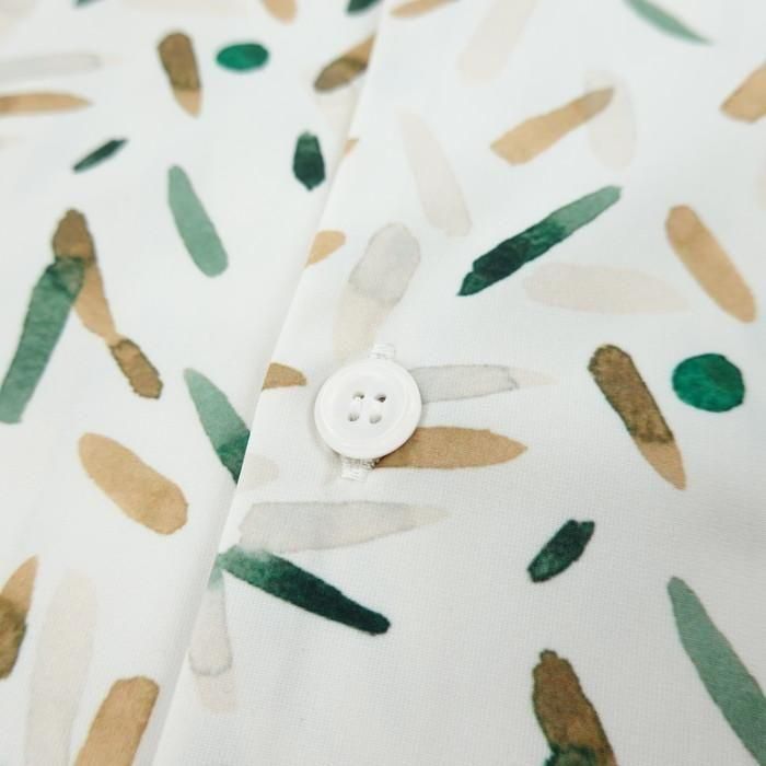 CURLY/カーリー TRICOT PRINT OPEN COLLAR SHIRT -setouchi olives