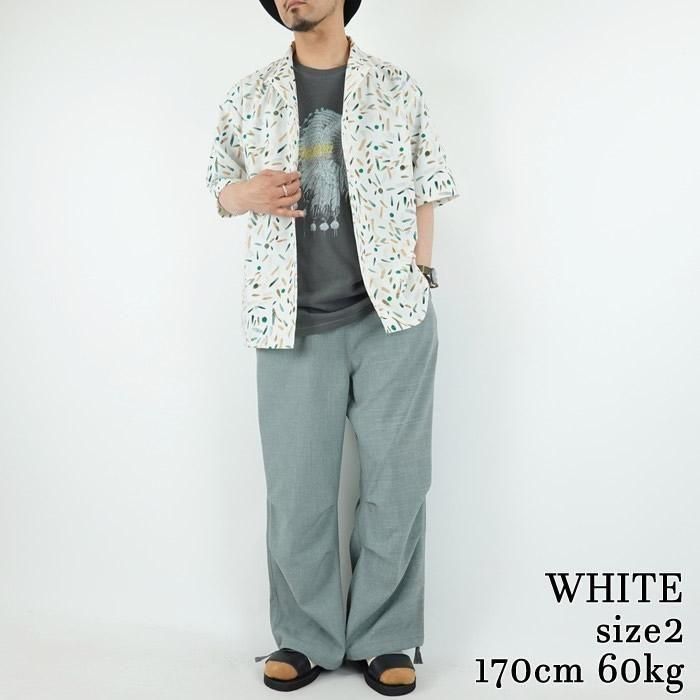 CURLY/カーリー TRICOT PRINT OPEN COLLAR SHIRT -setouchi olives