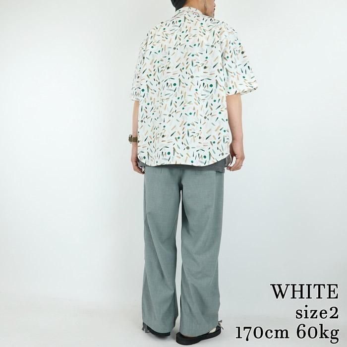 CURLY/カーリー TRICOT PRINT OPEN COLLAR SHIRT -setouchi