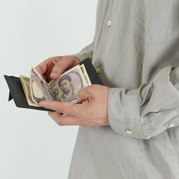 PADRONE/パドローネ Coin case with bill clip/コインケース付き