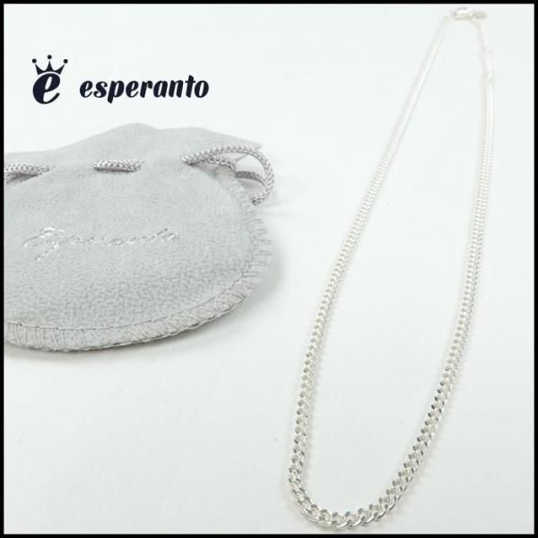 esperanto/エスペラント FLAT LINK CHAIN NECKLACE/フラット