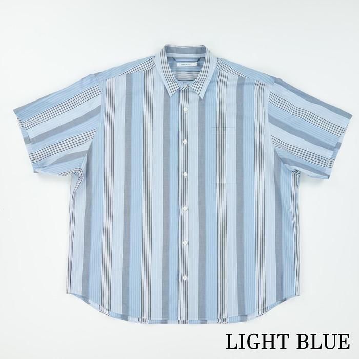 SANDINISTA/サンディニスタ Multi Stripe Oversized Pocket S/S