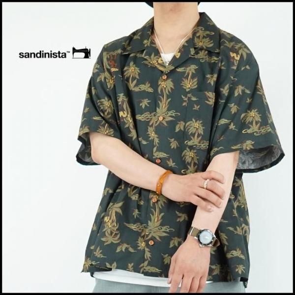 SANDINISTA/サンディニスタ Open Collar S/S Shirt/オープン