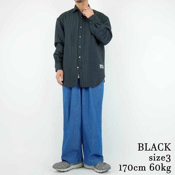 WELLDER/ウェルダー Quilting Over Size Shirt/キルティング