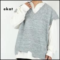 ekat/å<br>DAMAGE KNIT VEST/᡼˥åȥ٥