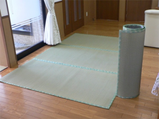 【防炎】【ゴザ上敷きマットタイプ】広く使えるお昼寝マット(枚数を追加できます!)