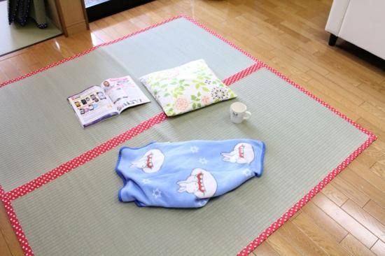 防炎商品｜安心安全の可愛らしいゴザ上敷き、ラグニ畳用ござ