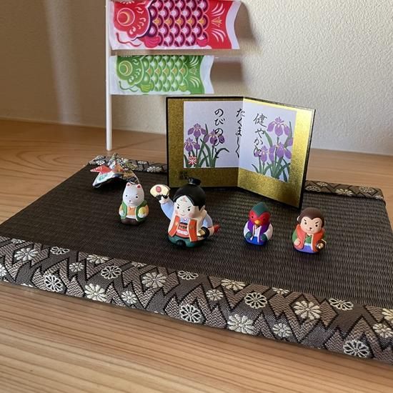 茶太郎ページ【ミニ畳制作キット×10セット】 製作キット】ミニ畳製作キット 【茶・紺】1枚 - 畳・ござ