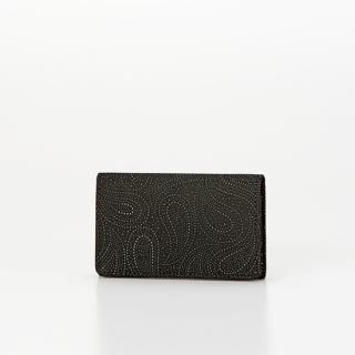 束入F［黒地×黒漆×ペイズリー］：印傳屋公式オンラインショップ｜INDEN-YA