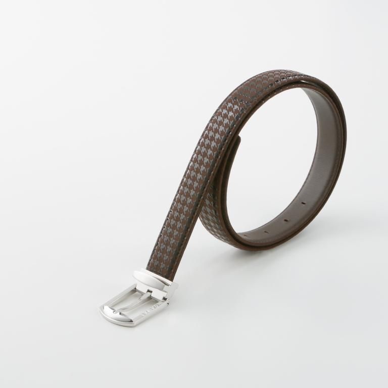 隼人 H-30ベルト［濃茶地×黒漆］：印傳屋公式オンラインショップ｜INDEN-YA