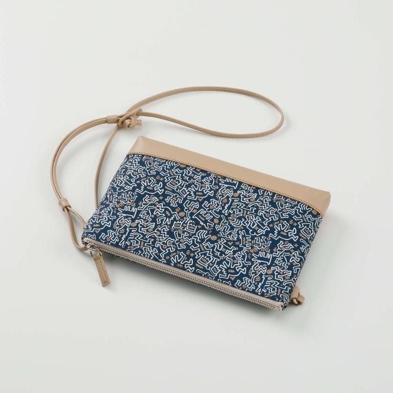 サコッシュ［Blue Gray／Keith Haring collection］：印傳屋公式