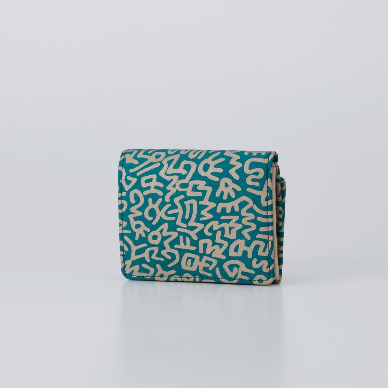 札入E ［Green/Keith Haring collection］：印傳屋公式オンライン 