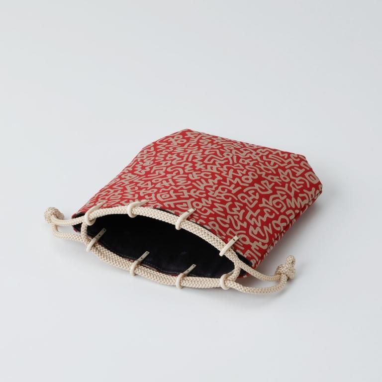 Keith Haring 合切袋(中)マチ付［Red×Keith Haring collection vol.4