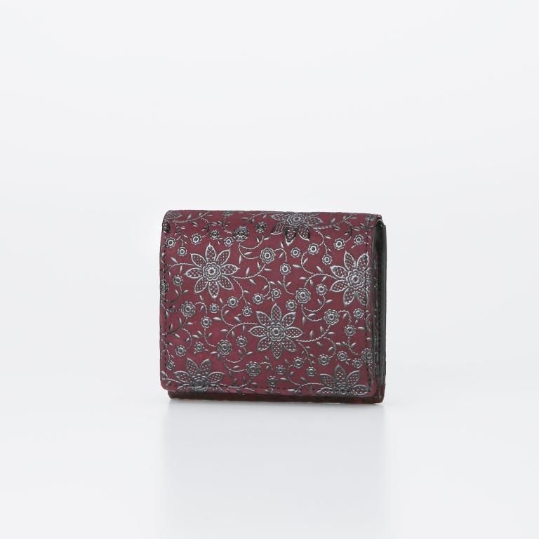 札入H［紫地×黒漆×クレマチス］：印傳屋公式オンラインショップ｜INDEN-YA