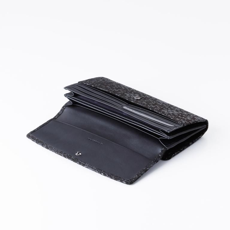 束入S［黒地×黒漆×クレマチス］：印傳屋公式オンラインショップ