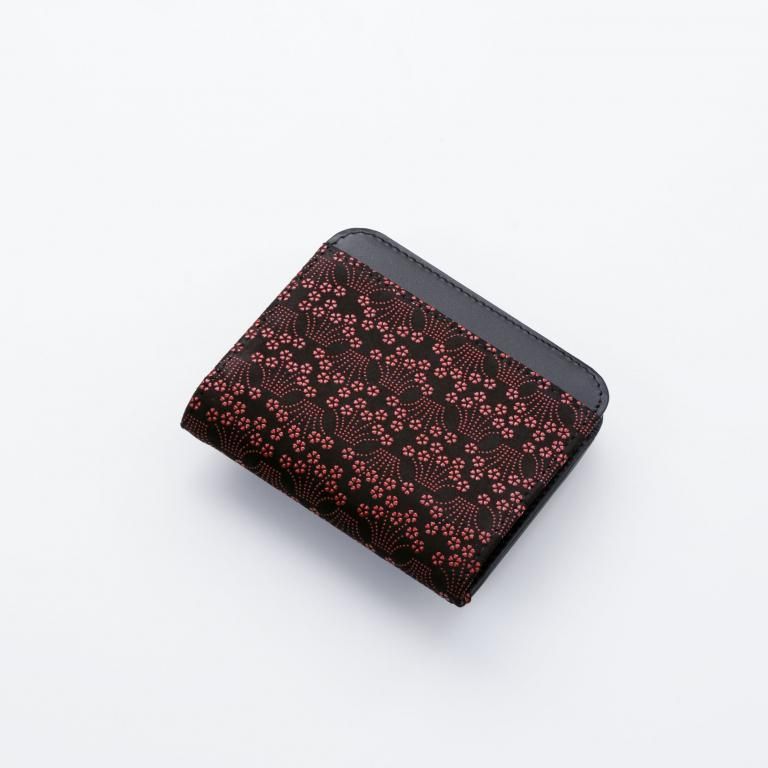 【未使用品】印傳屋　折りたたみ財布　ふすべ小桜 2307main-new.jpg