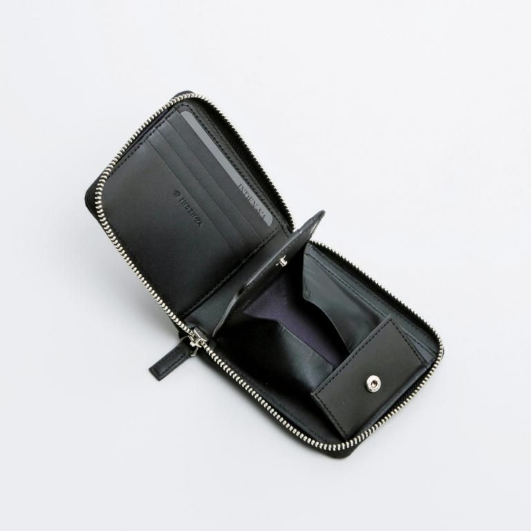 ♪札入れ　江戸　その2 束入Z［黒地×黒漆×輪繋ぎ小］：印傳屋公式オンラインショップ