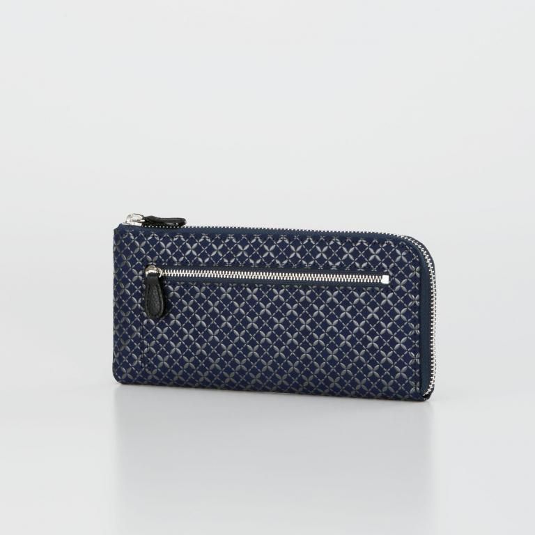 束入K［紺地×グレー漆×七宝繋ぎ］：印傳屋公式オンライン