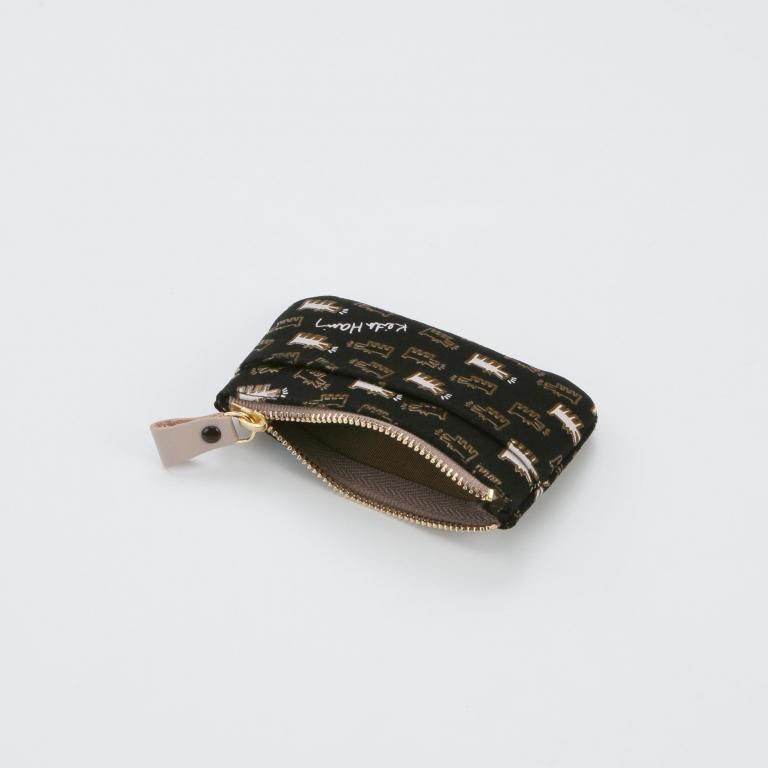 F小銭入02［Black／Keith Haring collection］：印傳屋公式