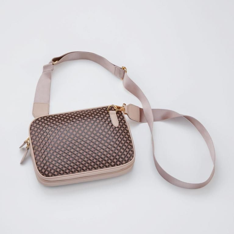 印傳雪の結晶デザインポシェット 手提げポシェット ［ねいろ］：印傳屋公式オンラインショップ