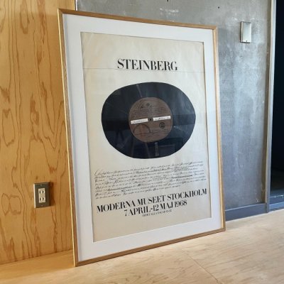 ソール・スタインバーグ<br>ストックホルム近代美術館<br>リトグラフポスター<br>Saul Steinberg