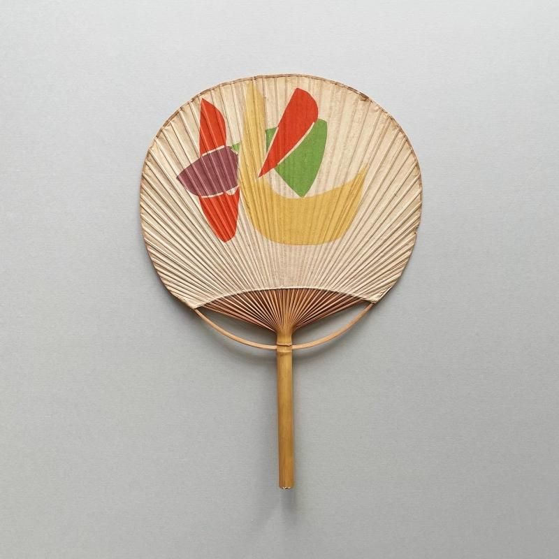 版画　芹沢銈介？？　団扇 芹沢銈介／型染うちわ：F｜Keisuke Serizawa