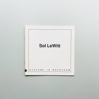 Sol Lewitt<br>Systeme in Buchform<br>롦륦å