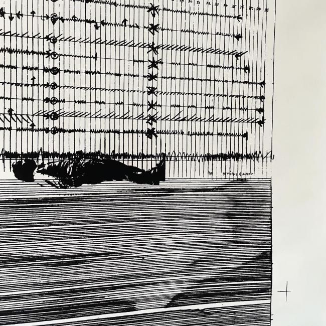 粟津潔 即興画譜ポスター Summer Performance 1979|粟津潔 粟津潔 即興画譜ポスター Summer Performance 1979|粟津潔