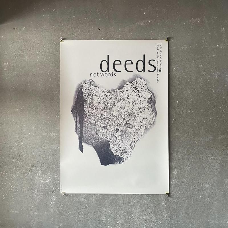 POSTER〉Deeds. Not words｜Helmut Schmid ヘルムート・シュミット