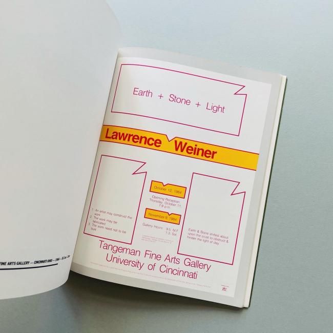 ⭐️⭐️⭐️【3本セット】ローレンス・ウェイナー② LawrenceWeiner OF & ABOUT POSTERS: THE LAWRENCE WEINER POSTER ARCHIVE (1965