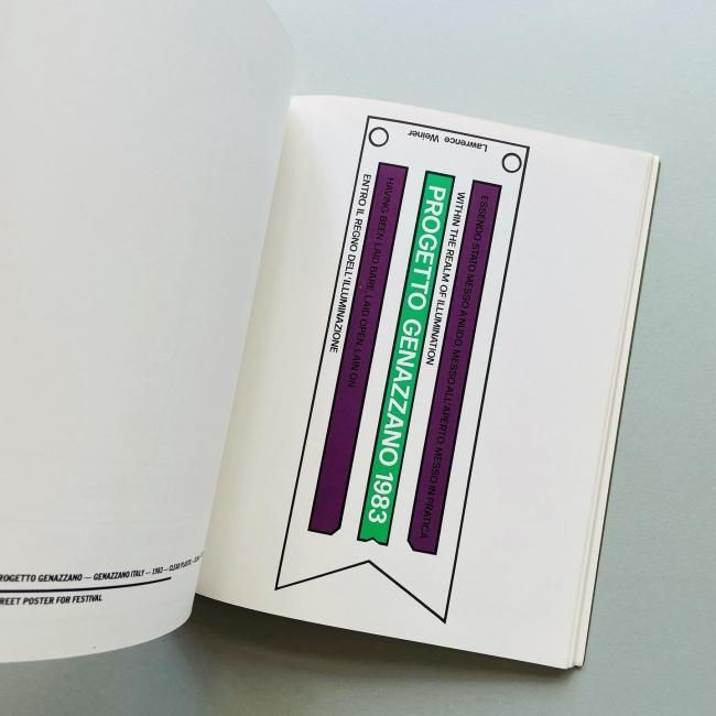 POSTERS NOVEMBER 1965-APRIL 1986｜Lawrence Weiner ローレンス