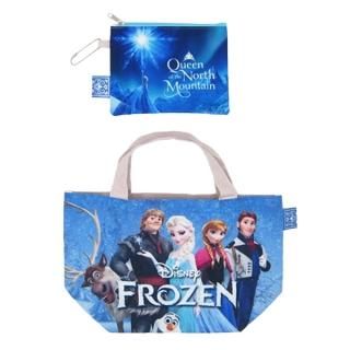 アナと雪の女王 ディズニー ポーチ付きミニトート ブルー Disney 