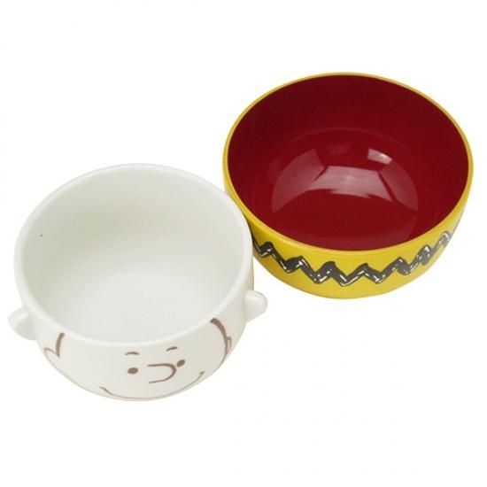 茶碗・汁椀セット (お椀) ミニ イエロー チャーリー (スヌーピー